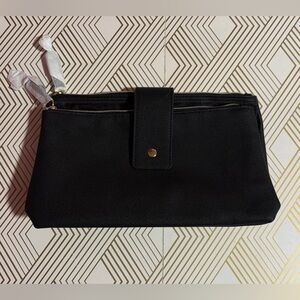 NWOT Lancome Paris Black Cosmetic/Travel Bag